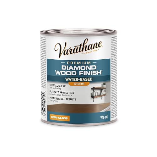 Varathane 200141H Water-Based Ultimate Polyurethane, Quart, Semi-Gloss Finish