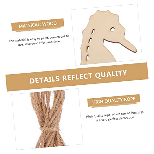 Anneome 70pcs Marine Animal Wood Chips Unfinished Wooden Slices Octopus Cutouts Unfinished Wooden Cutouts DIY Crafts Cutouts Wedding Decoration Wood Anneome