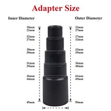 MZY LLC Set of 8 Vacuum Attachments for Shop Vac Accessories 1 7/8" to 1" Vacuum Hose Adapter 1 1/4" Vacuum Floor Brush 1 1/4" Vacuum Brush Flexible MZY LLC