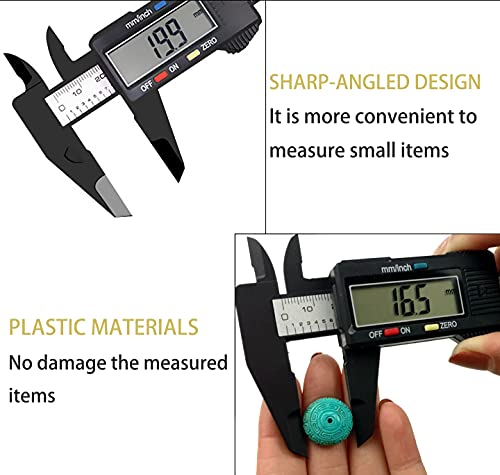 Digital Calipers,Electronic Digital Calipers,YKLSXKC LCD Screen displays 0-6"Caliper Measuring Tool,inch and Millimeter Conversion, Suitable for YKLSXKC