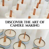 200PCS Wicks Wooden Set for Candles – 100 Wooden Wicks and 100 Candle Wick Clips for Candle Making Supplies Wood Candle Wicks for Soy Wax Wood Wicks YARRD