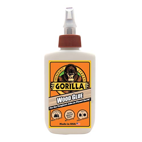 Gorilla Wood Glue, 4 Ounce Bottle, Natural Wood Color, (Pack of 2) Gorilla