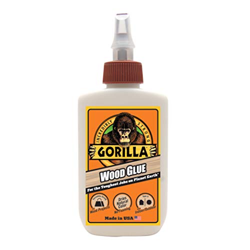 Gorilla Wood Glue, 4 Ounce Bottle, Natural Wood Color, (Pack of 2) - WoodArtSupply