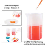Gartful 700ml Extra Large Silicone Measuring Cups, Resin Mixing Cups for Epoxy, Jewelry Casting Molds, Acrylic Paint Pouring, Nonstick Reusable Craft Gartful