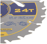 IRWIN Tools MARATHON Carbide Corded Circular Saw Blade, 7 1/4-inch, 24T (24030) IRWIN