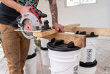 Bucket Builder (4-Pack) - Build A Portable Bench, Sawhorse Or Workbench Using 5-Gallon Buckets Bucket Builder