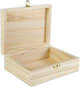 Darice Rectangle Wood Box, 7.125" x 5.5" x 2.5", Natural Darice