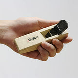 KAKURI Mini Hand Plane for Wood 24mm [Curved Sole] Made in JAPAN, Japanese Small Wood Planer Tool for Woodworking, Smoothing Curve, 4.8 x 1.4 x 1.5 KAKURI