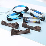 Couple Gifts Couple Gifts DIY Gift 5pcs Wooden Pieces for Epoxy Resin Crafts Natural Unfinished Wood Landscape for DIY Jewelry Making Pendant EXCEART