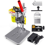 BERXOL Mini Drill Press, Benchtop Drill Press, Portable Electric Drilling Machine, CNC 795 Motor, B10 Chuck, Drill Bit and Clamp for Metal Wooden BERXOL