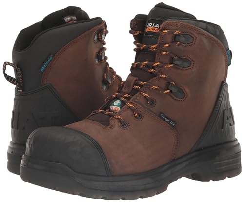 Ariat Men's Turbo Outlaw 6" CSA Waterproof Carbon Toe Work Boot - Rich Brown, 11 Medium ARIAT