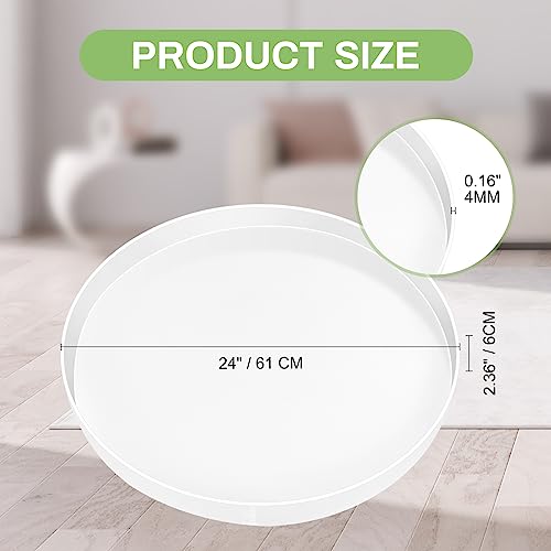 Large Epoxy Resin Molds Round, 24" Resin Molds Silicone,Tray Epoxy Mold Silicone with Wooden Frame for Charcuterie Board, River Resin Coffee Table, Sienson