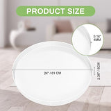 Large Epoxy Resin Molds Round, 24" Resin Molds Silicone,Tray Epoxy Mold Silicone with Wooden Frame for Charcuterie Board, River Resin Coffee Table, Sienson