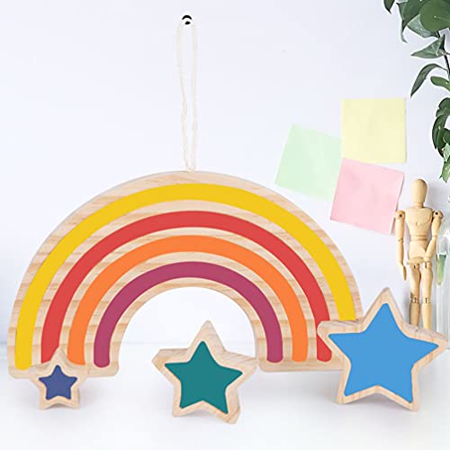 Kisangel 1 Set Doodle Playset Home Accessories Unfinished Wood Shape Unfinished Star Toys Unfinished Wooden Home Decorations Star Shape Toys Wooden Kisangel