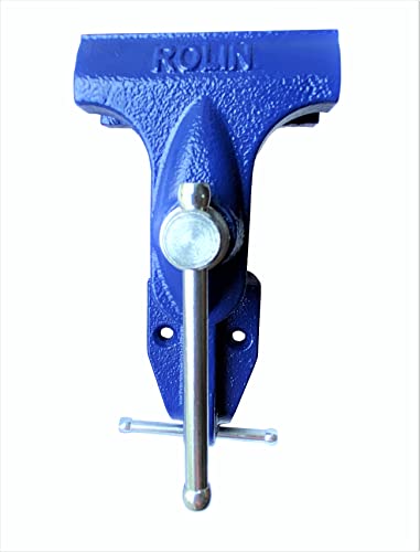 Rolin Vise Wood Working Clamp 3 Inch Light Duty Tools Small Home Vise Table Vise Blue ROLIN