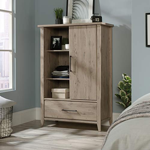 Sauder Summit Station Armoire, L: 36.77" x W: 18.15" x H: 54.53", Laurel Oak Sauder