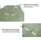 carrotez Adjustable Over sized Plus Size Canvas Apron with Pockets Men and Women Aprons carrotez