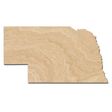 Nebraska Wood Cutouts for crafts, Laser Cut Wood Shapes 5mm thick Baltic Birch Wood, Multiple Sizes Available Elliefont Styles