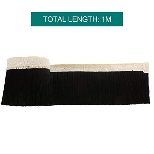 2 PCS 100mm Dust Shoe Brush, 1M Length CNC Vacuum Brush, Vacuum Cleaner Engraving Machine Dust Cover for CNC Router Spindle Motor HNBun