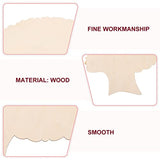 EXCEART Mother's Day Wood Chips Head Wooden Wreath Unfinished Wood Cutouts Girl Presents Mother and Son Gifts African Girl Wooden Cutouts Lady Gifts EXCEART