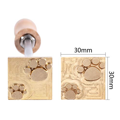 OLYCRAFT Dog Paw Branding Iron with Versatile Unfinished Wooden Storage Box OLYCRAFT