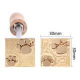 OLYCRAFT Dog Paw Branding Iron with Versatile Unfinished Wooden Storage Box OLYCRAFT