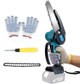Mini Chainsaw 6 Inch for Makita 18V LXT (No Battery), Brushless Portable Electric Chain Saw Tool Cordless for Makita BL1850, Small Handheld Chainsaw QSDXNYDC