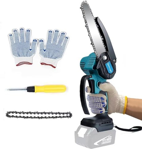 Mini Chainsaw 6 Inch for Makita 18V LXT (No Battery), Brushless Portable Electric Chain Saw Tool Cordless for Makita BL1850, Small Handheld Chainsaw QSDXNYDC