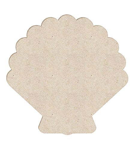 24" Sea Shell Unfinished Wood Cutout Shape Generic