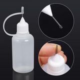 Bantoye 10 Pcs Needle Tip Glue Bottle Applicator DIY Quilling Tool Precision Tip Glue Plastic Liquid Dropper Bottles (30 ml) Bantoye