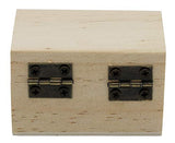 Creative Hobbies 12-Pack Mini Wooden Treasure Boxes with Locking Clasp - Unfinished Wood Treasure Chest for Party Favors, DIY Projects, Home Decor, Creative Hobbies