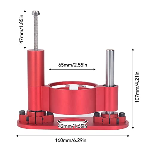 Adjustable Router Lift for Woodworking Universal Trimming Machine,Aluminum Under Lifting Table Router Base for Router Table Insert Base Plate with PerGar
