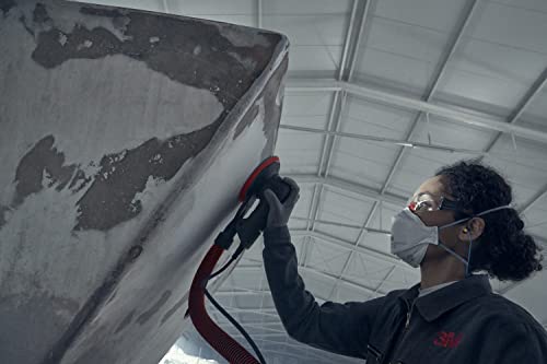 3M Random Orbital Sander, Xtract Pneumatic 88942, 5 in, with Central Vacuum Attachment, 3/16 in Orbit, Ergonomic and Lightweight ROS, .28 HP (209W) Xtract