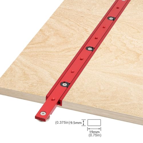 KETIPED Aluminium Alloy 450mm Miter Bar Clamping Tool Slider Table Saw Gauge Rod T-Slot Track Bar Rail for Router Tables and KETIPED