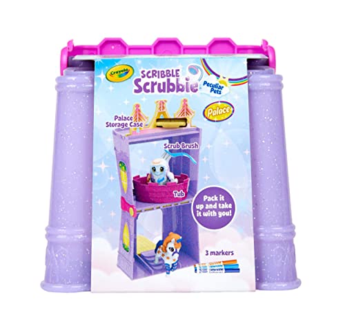 Crayola Scribble Scrubbie Peculiar Pets, Palace Playset with Yeti & Unicorn Toys, Kids Gifts for Girls & Boys, Ages 3, 4, 5, 6 - WoodArtSupply