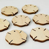 6-Pack Fire Department Fireman Fire Fighter Rescue Emblem Badge Shield Cross with Hole Unfinished Wood Cutout DIY Crafts Door Hanger Sign Ready to Texan Wood Crafts