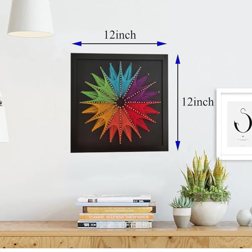 EYANKUNG String Art DIY Crafts Kits Supplies for Adults Beginner Unique Women Gift (Sunflower 12inch*12inch) EYANKUNG