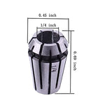 𝐋𝐮𝐨 𝐤𝐞 ER11 Spring Collet Nut Set - AAA Level High Precision ER11-1/4 Inch Collet Chuck for CNC Engraving Mechine/Lathe Milling Tool Luo ke