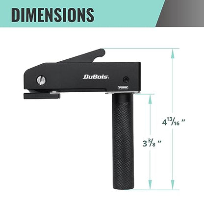 DuBois 51057 MFT Style Hold Down Hold Fast Clamps Woodworking Set, 3/4" (19mm) Bench Dog Hole, Aluminum Quick Clamp and Release, 2 PK - WoodArtSupply