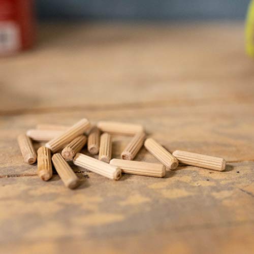 General Tools 840014 1/4-Inch Fluted Wood Dowel Pins, 72-Pack General Tools
