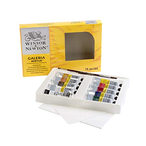 Winsor & Newton Galeria Acrylic Paint, 10 x 60ml (2--oz), Complete 14 Piece Set - WoodArtSupply