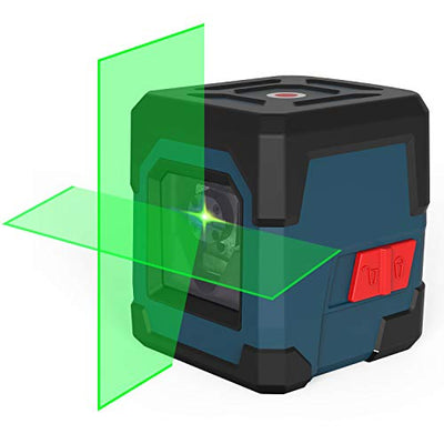 Laser Level, RockSeed 100 Feet Cross Line Laser with Self-Leveling, Vertical and Horizontal Line, Rotatable 360 Degree, Carrying Pouch, Battery