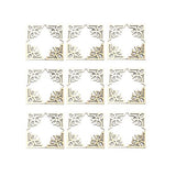 Exceart 100pcs Unfinished Wood Slices Wooden Book Corner Protectors DIY Craft Wood Embellishments for Scrapbooking Album Menu Home Wedding Decoration EXCEART