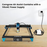 Comgrow Air Assist for Laser Cutter and Engraver,Air Assist Pump Kit with Adjustable 30L/Min,for CNC Cutting and Laser Engraving,Remove Smoke and Comgrow