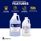 Alumilite Amazing Deep Pour Epoxy [1 gal A + 0.5 gal B(1.5 gallon) 2 Part Kit] 2 inches Thick High-Gloss & Crystal Clear Liquid Glass for Casting Alumilite