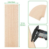 20 Pieces Balsa Wood Sheets 1/8 Inch Thick 12 x 4 Inch Unfinished Wooden Board for Craft Hobby Model Making Models of House Airplane Ship Boat DIY ACXFOND