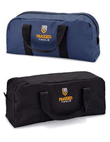 Rugged Tools Tool Bag Combo - Includes 1 Small & 1 Medium Toolbag - Organizer Tote Bags for Electrician, Plumbing, Gardening, HVAC & More Rugged Tools