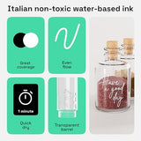 ARTISTRO 2 White Acrylic Paint Pens for Rock Painting Ceramic Wood Glass Tire Plastic - 0.7mm Extra Fine Tip Paint Markers Ideal for Labeling DIY ARTISTRO