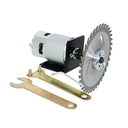 CHANCS 775 Motor DC 12V/24V Table Saw Kit High Power Torque Circular Saw With Saw Blade Chuck And Saw Blade - WoodArtSupply