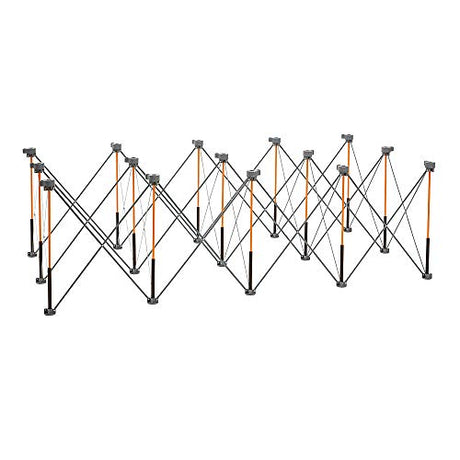 BORA Centipede CK15S 30 inch height Portable Work Stand, Includes 4 X-Cups, 4 Quick Clamps, Carry Bag, Portable Work Support Sawhorse, 4Ft x 8Ft, 30 Bora